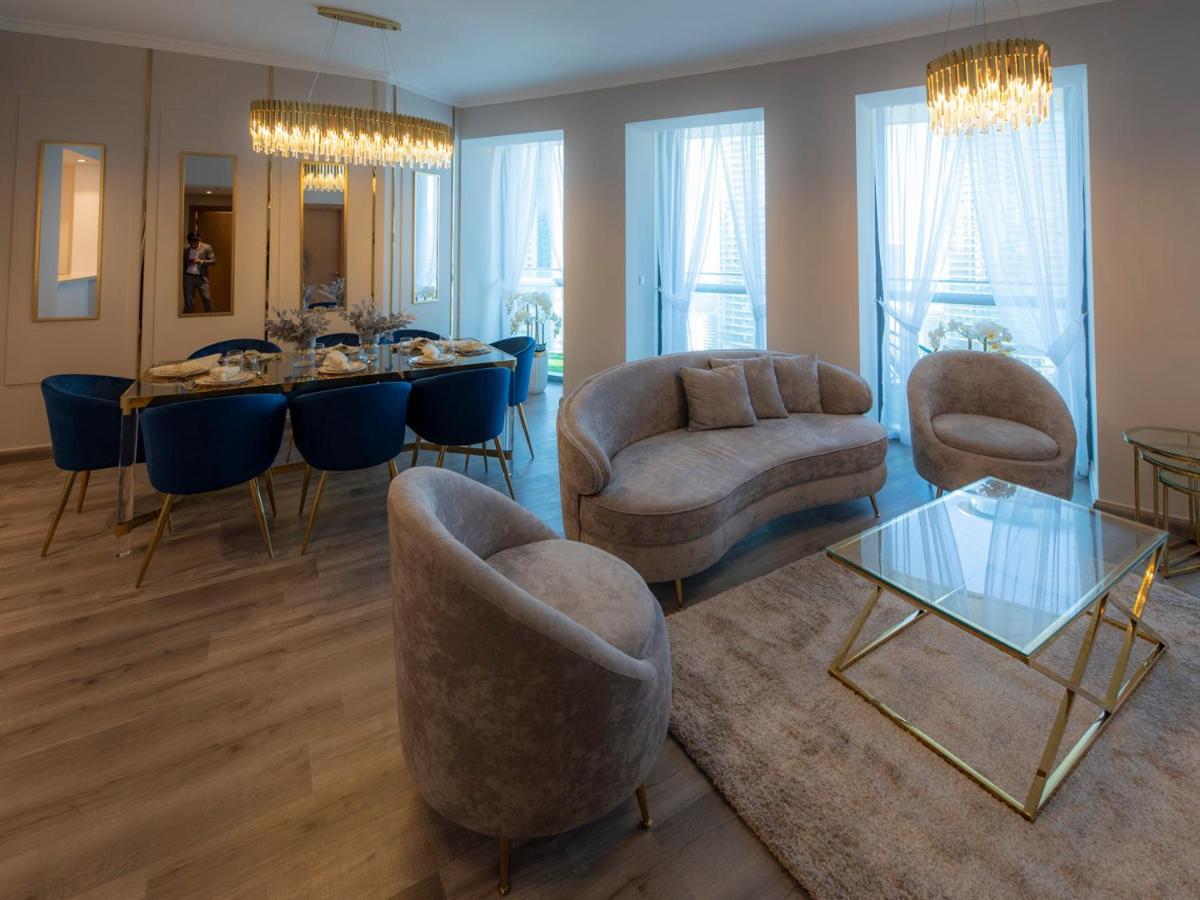 شقة First Class 3Br With Full Dubai Skyline & Sea View المظهر الخارجي الصورة